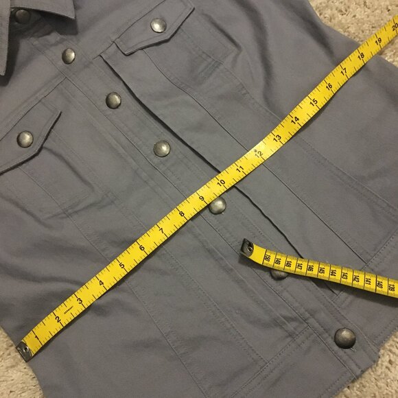 TRIBAL Clay Grey Braided Jean Jacket - Picture 12 of 15